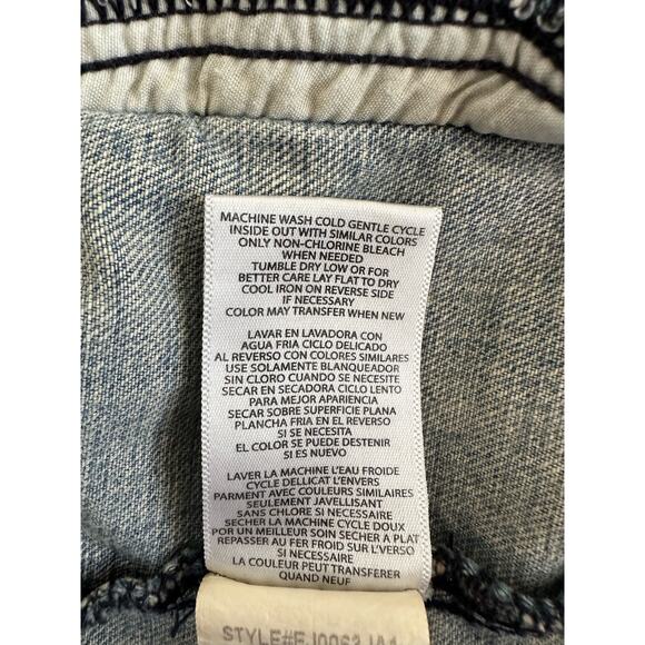 STS Blue Womens Jean Trucker Jacket Size Small Distressed Embroidered - Picture 4 of 11